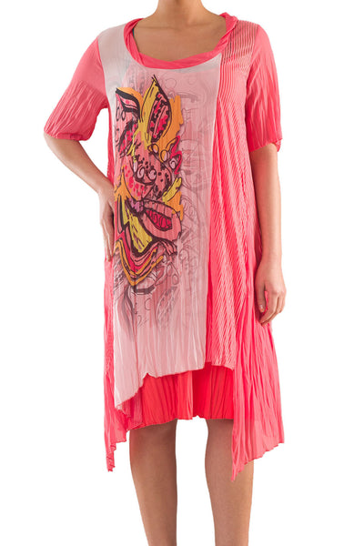 La Mouette Women's Plus Size Asymmetrical Summer Dress