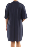 La Mouette Women's Plus Size Buttoned Chiffon Tunic Dress
