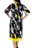 La Mouette Women`s Plus Size Digital Print Mesh Dress