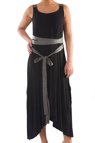 La Mouette Women's Plus Size Elegant Dress with Sash