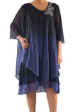 La Mouette Women's Plus Size Multi-Layered Dress
