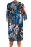 La Mouette Women's Plus Size Digital Print Chiffon Dress