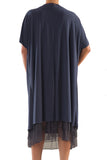 La Mouette Women's Plus Size Knit Dress with Laser Cut-Outs