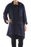 La Mouette Women's Plus Size Hooded Trench Coat
