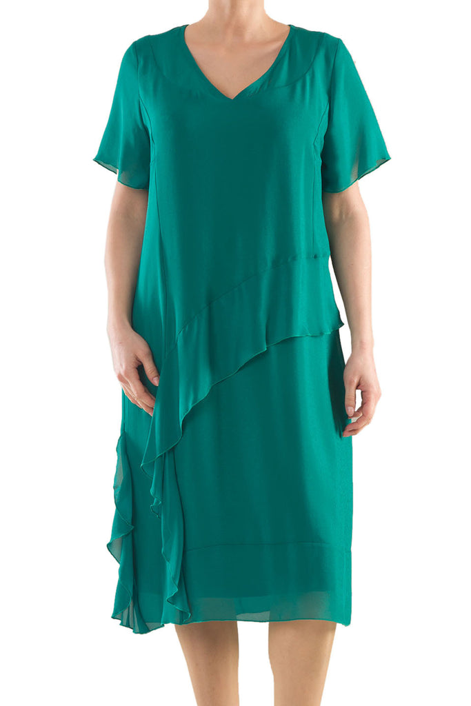 La Mouette Women's Plus Size Bias-Cut Cocktail Dress – Fashion