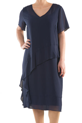 La Mouette Women's Plus Size Bias-Cut Cocktail Dress