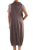 La Mouette Women's Plus Size Cowl-Neck Dress