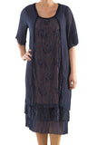 La Mouette Women's Plus Size Summer Dress with Lace