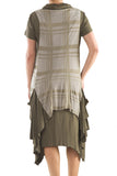 La Mouette Women's Plus Size Dress with Layers & Pockets