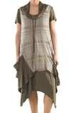 La Mouette Women's Plus Size Dress with Layers & Pockets