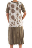 La Mouette Women's Plus Size Dress with Polka Dot & Stripes