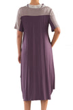 La Mouette Women's Plus Size Casual Tulip Dress with Print