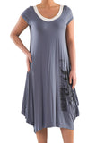 La Mouette Women's Plus Size Tulip Dress with Print