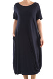 La Mouette Women's Plus Size Tulip Dress with Drape