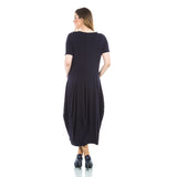 La Mouette Women`s Plus Size Tulip Dress with Buttons