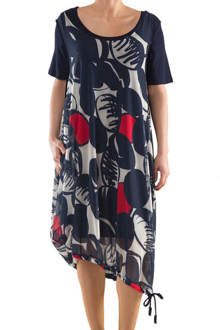 La Mouette Women's Plus Size Dress with Summery Print