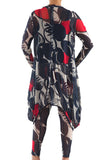 La Mouette Women's Plus Size Casual Tulip Tunic-Coat